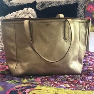 Fossil gold bag